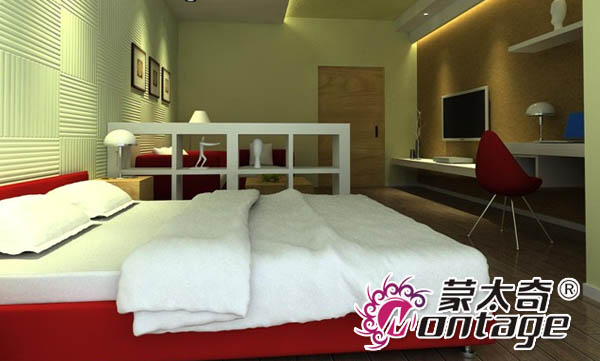 摒棄單一色調(diào) 硅藻泥背景墻打造環(huán)?！な孢m迷你公寓